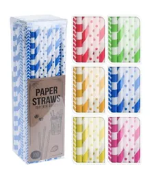Danube Home Paper Drinking Straw Set - 100 Pieces