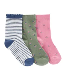 Carter's 3 Pack Cherry Socks - Multicolor