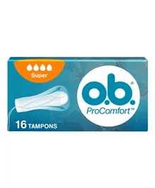OB Tampons Pro Comfort Super Tampons - Pack of 16