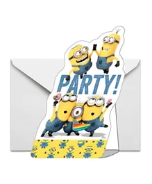 Various Brands Minions Party Invitations - Pack Of 8