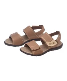 Klin Velcro Closure Sandals - Brown
