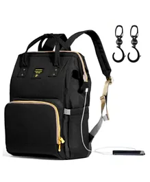 Sunveno Diaper Bag XL With Stroller Hooks - Black