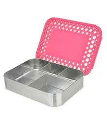 LunchBots Large Cinco Bento Lunchbox Pink - 940mL