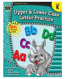 Teacher Created Resource Ready Set Learn Upper and Lower Case Letter Practice - 64 Pages