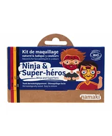 Namaki Ninja & Superhero Organic Face Paint kit 3 Colors