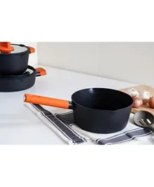 PAN Home Bakers Secret Sauce Pan With Lid Black and Orange - 2.3L