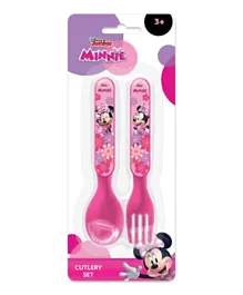 Minnie Mouse Cutlery Set - Pink