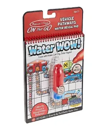Water Wow Vehicles Pathways Coloring Book - English