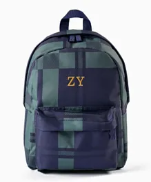Zippy ZY Boys Checkered Backpack - Dark Blue