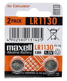 Maxell Alkaline Batteries LR1130 - 2 Pieces