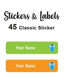 Ladybug Labels Personalised Name Labels Nick - Pack of 45
