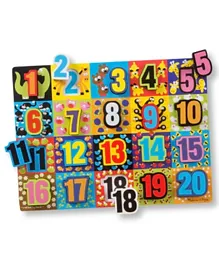 Melissa & Doug Jumbo Numbers Chunky Puzzle - 20 Pieces