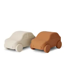 Nuuroo Gry Silicone Play Car Caramel Cafe Mix - Pack of 2