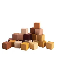 SABO Concept Wooden Blocks Set Marsala - 24 Piece