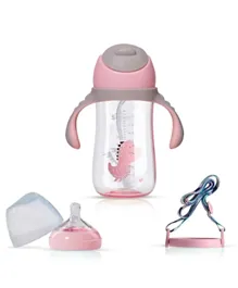 Sunveno Feeding Bottle Convertible Sipper Cup Pink - 300mL