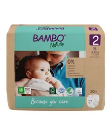 Bambo Nature Paper Bag Eco-Friendly Diapers Size 2 -  30 Diapers