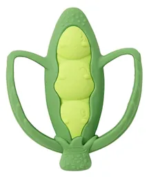 Infantino Lil Nibbles Textured Silicone Teether - Green