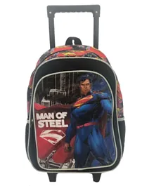 DC Comics Superman Man Of Steel 5 In 1 Trolley Backpack Set - 5 Pieces