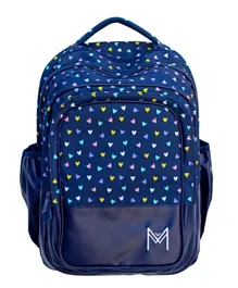 MontiiCo Hearts Backpack Blue - 18 Inches