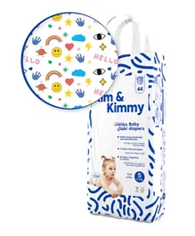 Kim&Kimmy Funny Icons Baby Diapers Size 5 - 44 Pieces