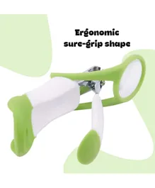 BAYBEE  Baby Nail Clipper with Magnifier Zoom Lens - Green