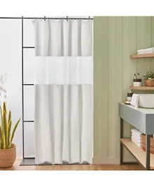 HomeBox Fiesta 3D Shower Curtain with 12 C Hooks
