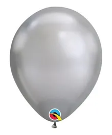 Qualatex Round Chrome Balloon Silver - 7 Inches