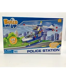 Build Me Up Police Helicopter Construction Set - 122 Pieces