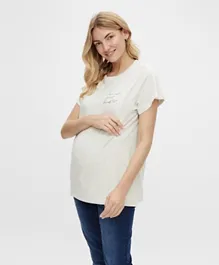 Mamalicious 2-in-1 Maternity Tops - Oatmeal