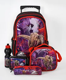 Jurassic World Strong 5-in-1 Trolley Bag Set - 18 Inch