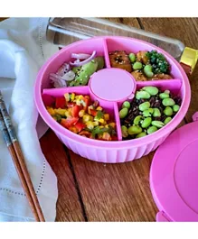 Yumbox Poke Bowl With 4 Part Divider - Lagoon Blue