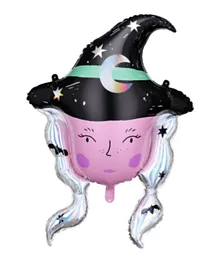 PartyDeco Foil Balloon Witch - Multicolor