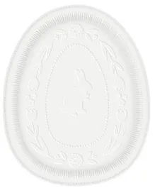 Party Centre Easter Egg Platter Melamine - White