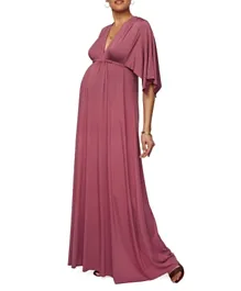 Mums & Bumps Rachel Pally Dahlia Long Maternity Caftan Dress - Pink