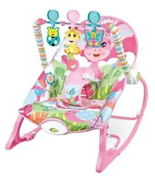 Factory Price Infant to Toddler Baby Rocker Cat Design - Pink