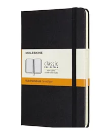 MOLESKINE Classic Ruled Paper Notebook Hard Cover and Elastic Closure Journal - Black