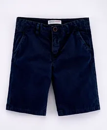 Minoti Basic Chino Shorts - Navy Blue