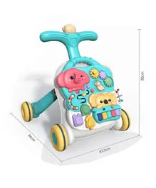 AIYINGLE Baby Activity Push Walker  Sit to Stand Baby Push Walker - Baby Push Learning Walker for Kids - Green