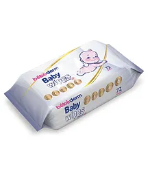 Bebederm Premium Baby Wet Wipes Fragrance Free - 72 Wipes