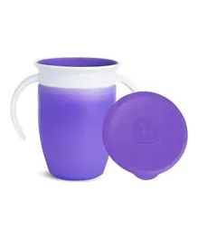 Munchkin Miracle 360° Trainer Cup with Lid 207mL - Purple