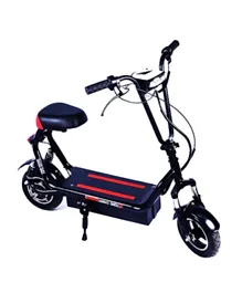 Megawheels 24 v Ecolectric Fast Foldable 10' Mini Electric Scooter With Seat  - Black