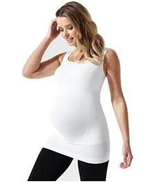 Mums & Bumps Blanqi  Maternity Belly Support Tanktop - White