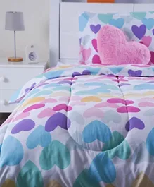 PAN Home Tiny Hearts Comforter Set With Toy Multicolor - 3 Piece