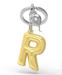 Metalmorphose Charm Carrying Keyring Alphabet - R