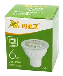 V.Max M16 6W LED Bulb - Warm White