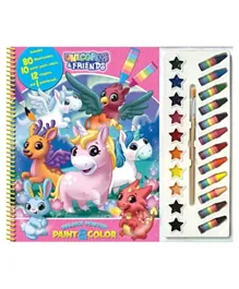 Phidal Unicorns and Friends Deluxe Poster Paint and Color - English