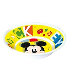 Disney Melamine Mickey Watercolours Bowl - Multicolour