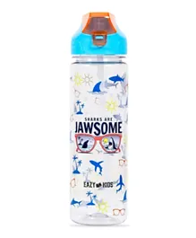 Eazy Kids Jawsome Shark 2 In 1 Tritan Water Bottle Blue - 650mL