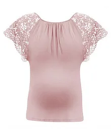 Cache Coeur Feminine Maternity & Nursing T-shirt Sophia - Petal