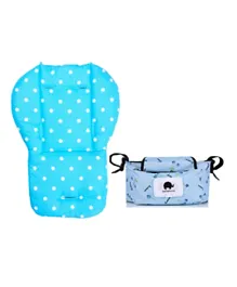 Star Babies Baby Walking Assistant, Baby Carrier, Flask - Blue